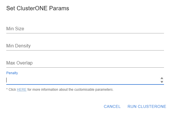 Parameter selection